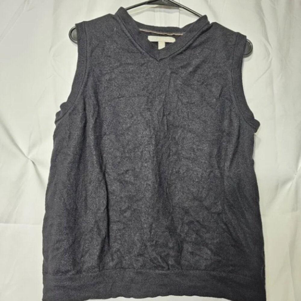 Nordstrom 100% extra fine merino wool large v neck vest